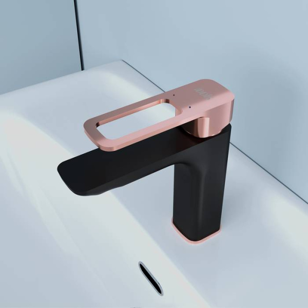 Смеситель для раковины IDDIS Slide SLIBG00i01, черный матовый